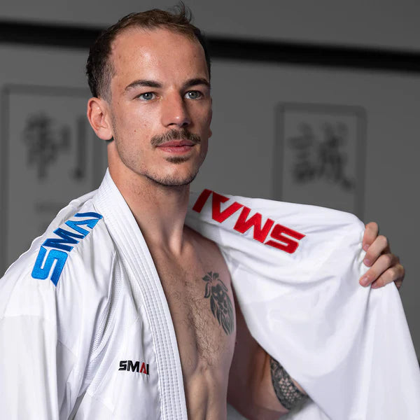 INAZUMA RX KUMITE GI - OMKEERBARE JAS ROOD/BLAUW